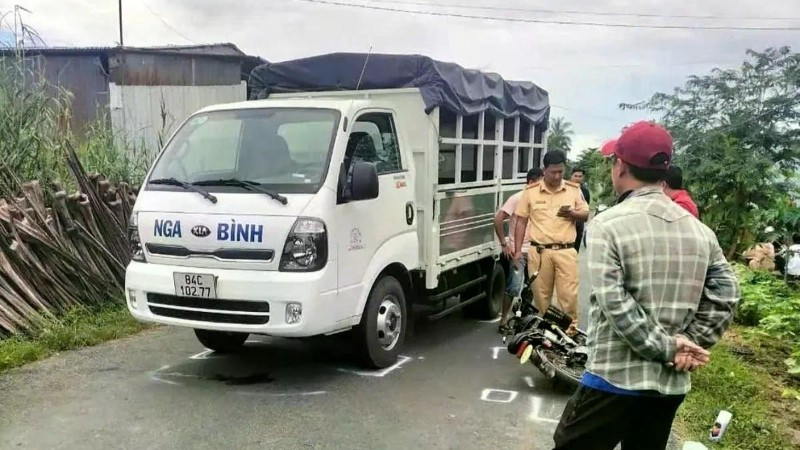 Hiện trường vụ tai nạn. (Ảnh: E.X)