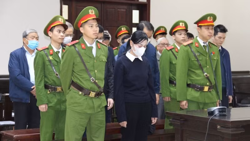 Các bị cáo tại phiên phúc thẩm