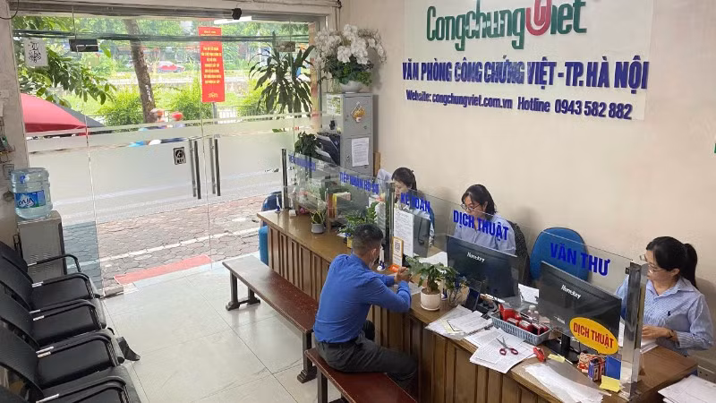 Các văn phòng công chứng đang phát triển mạnh tại nhiều địa phương trên cả nước.