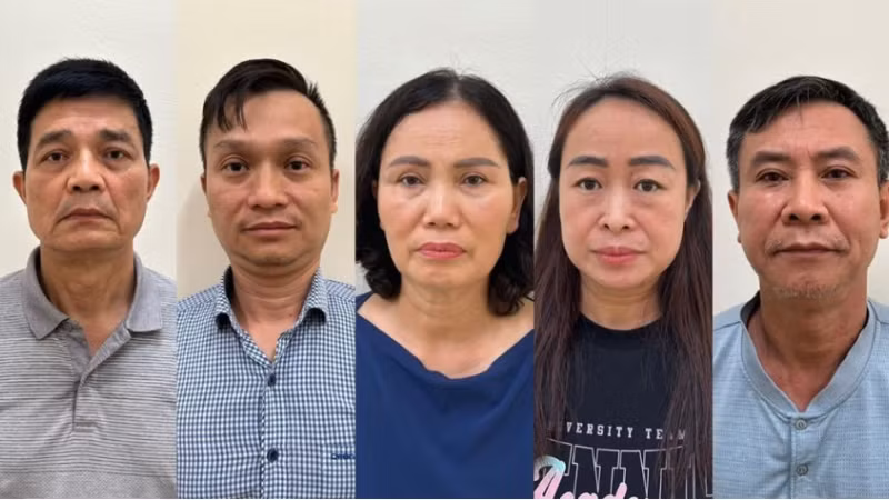 Một số bị cáo trong vụ án. (Nguổn: Bộ Công an)