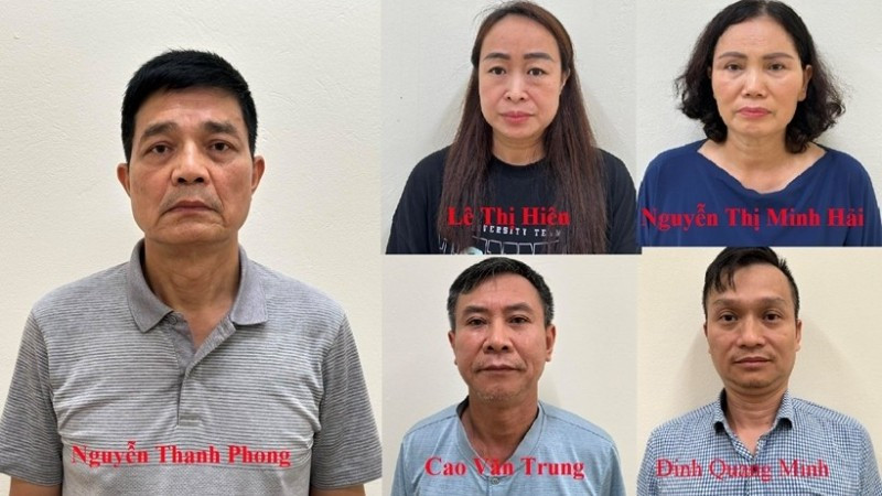 Một số bị can bị Viện Kiểm sát nhân dân tối cao truy tố. (Nguồn: Bộ Công an)