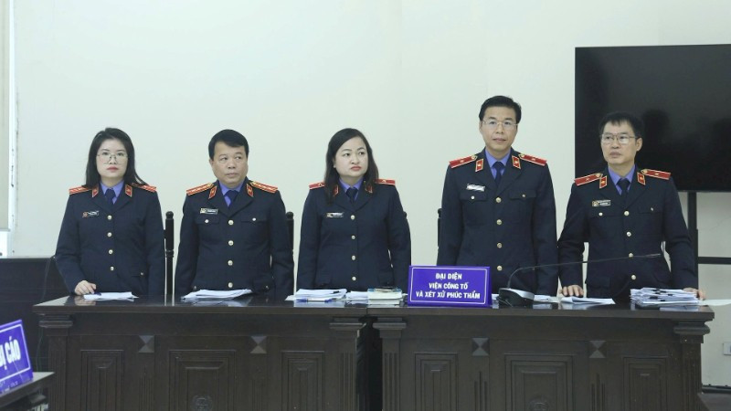 Đại diện Viện Kiểm sát tại phiên tòa phúc thẩm.