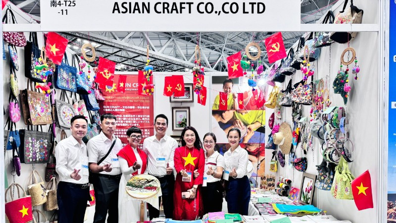 Đoàn công tác của Sở Công thương Hà Nội cùng các doanh nghiệp tham gia Tokyo International Gift Show-TGIS 2025.