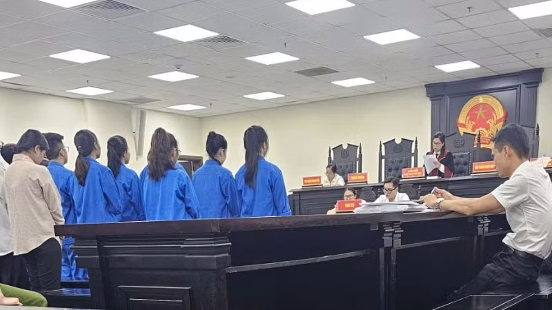 Hội đồng xét xử tuyên án. (Ảnh: DANH LAM)