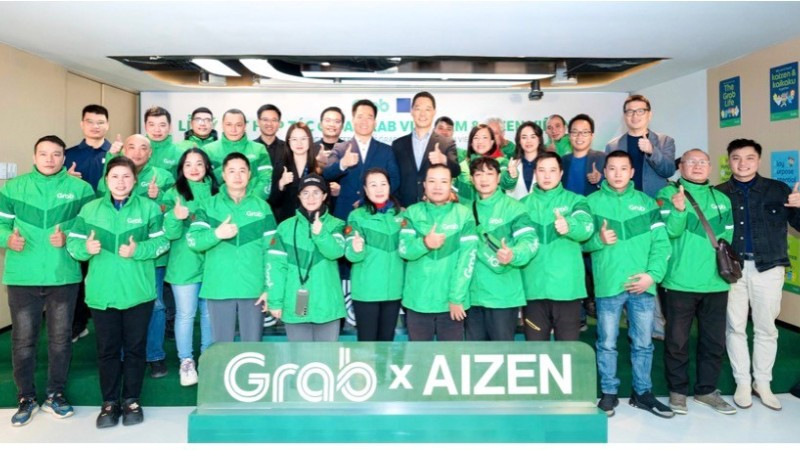 Grab Việt Nam và AIZEN Việt Nam hợp tác mang đến giải pháp thuê xe máy điện cho đối tác tài xế Grab.