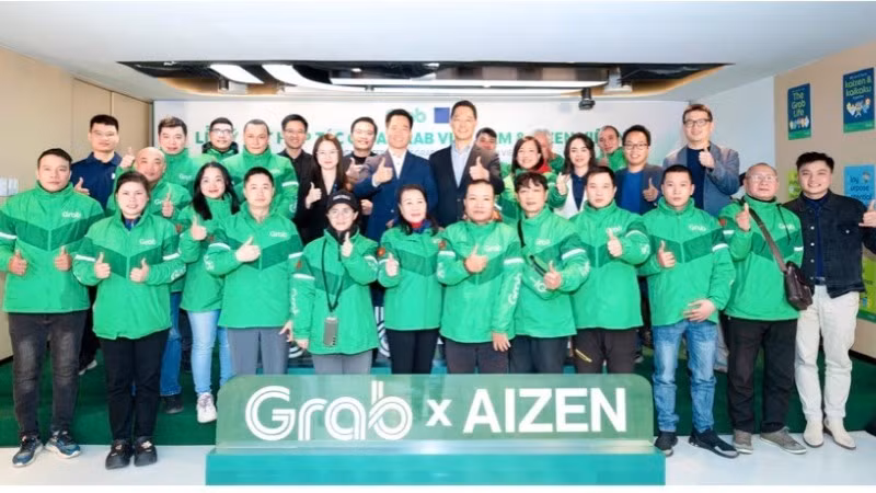 Grab Việt Nam và AIZEN Việt Nam hợp tác mang đến giải pháp thuê xe máy điện cho đối tác tài xế Grab.