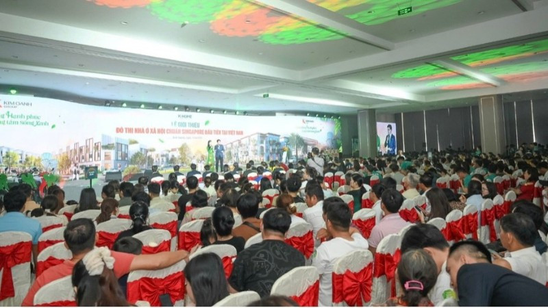 Hơn 2.200 khách hàng tham dự lễ giới thiệu đô thị nhà ở xã hội chuẩn Singapore đầu tiên tại Việt Nam vào tháng 4/2025