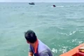 Hiện trường vụ chìm ghe cá tại vùng biển Cần Giờ.