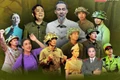 Các nghệ sĩ Nhà hát chèo Quân đội trong vở "Đại tướng Võ Nguyên Giáp".