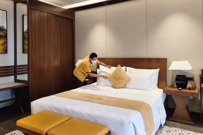 Việc tái định hình mô hình quản lý buồng phòng nói riêng và quản lý đơn vị lưu trú nói chung là yêu cầu cấp thiết trong lộ trình phát triển ngành du lịch. (Ảnh: TTXVN)