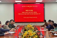 Hội nghị triển khai Chương trình “Mỗi ngày một phút dành cho bầu cử”.