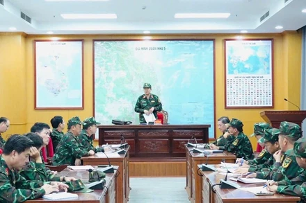 Bộ Tư lệnh Quân khu đã họp bàn, triển khai các phương án phòng chống mưa lũ.