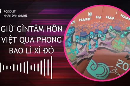 Giữ gìn tâm hồn Việt qua phong bao lì xì đỏ 