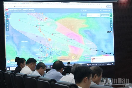 Dự báo về bão số 10.