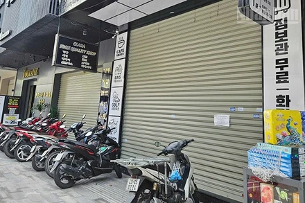 Một số cửa hàng kinh doanh đóng cửa, ngừng kinh doanh.