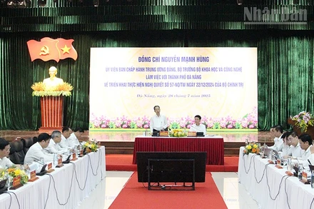 Đoàn công tác Bộ Khoa học và Công nghệ làm việc với thành phố Đà Nẵng.