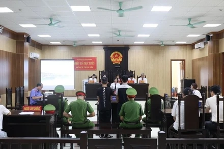 Phiên tòa xét xử Trương Công Diện và Trương Công Hào.