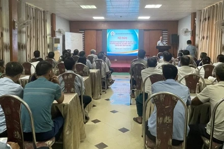 Lớp tập huấn với sự tham gia của nhiều hợp tác xã nông nghiệp tiêu biểu.