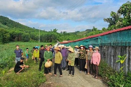 Người dân phản đối trang trại lợn gây ô nhiễm ở Thanh Hóa.