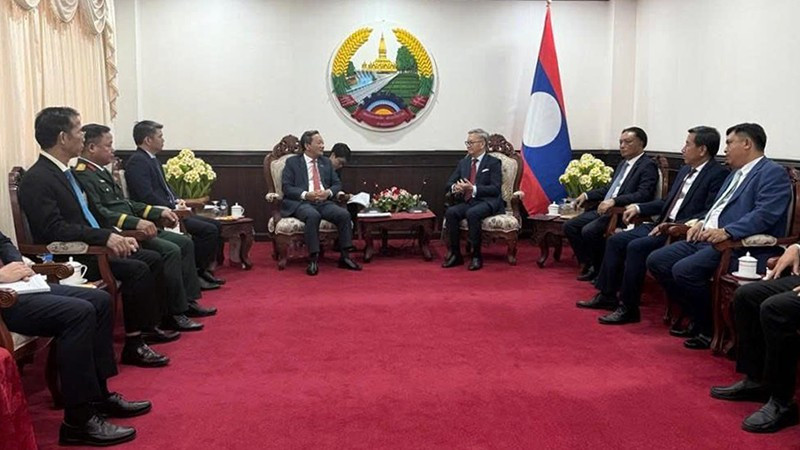 Quang cảnh cuộc gặp. (Ảnh: DUY TOÀN)