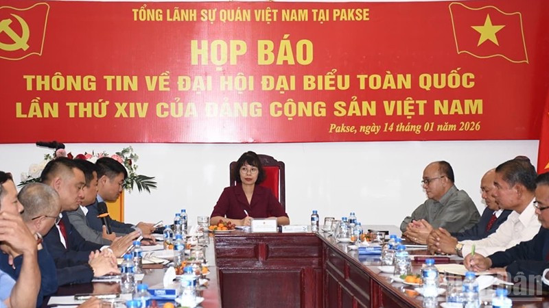 Quang cảnh buổi họp báo. (Ảnh: Cộng tác viên)