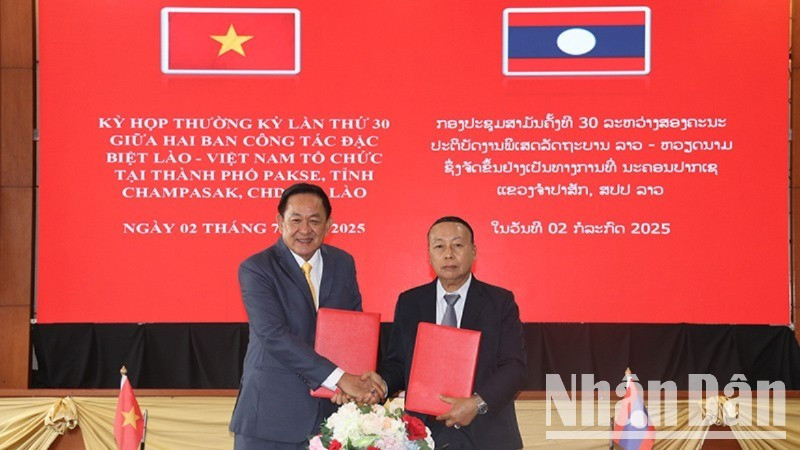 Hai bên ký kết phương hướng hợp tác giai đoạn 2025-2026. (Ảnh: HẢI TIẾN)