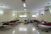 Các bệnh nhân đang được cấp cứu tại cơ sở 2 Bệnh viện Trung ương Huế.