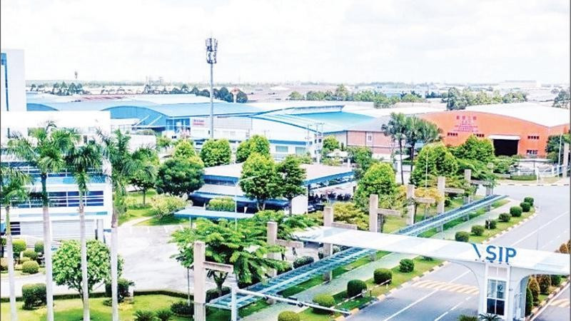 Một góc Khu Công nghiệp VSIP 2, Thành phố Hồ Chí Minh chụp từ trên cao.