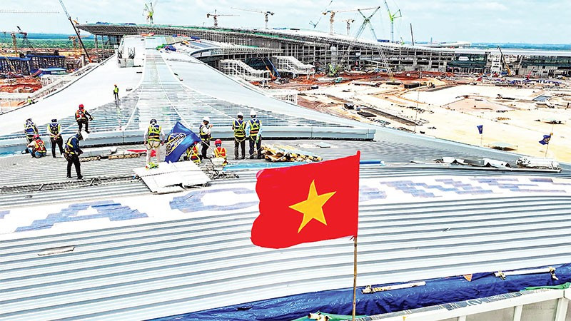 Thi công nhà ga hành khách sân bay Long Thành.