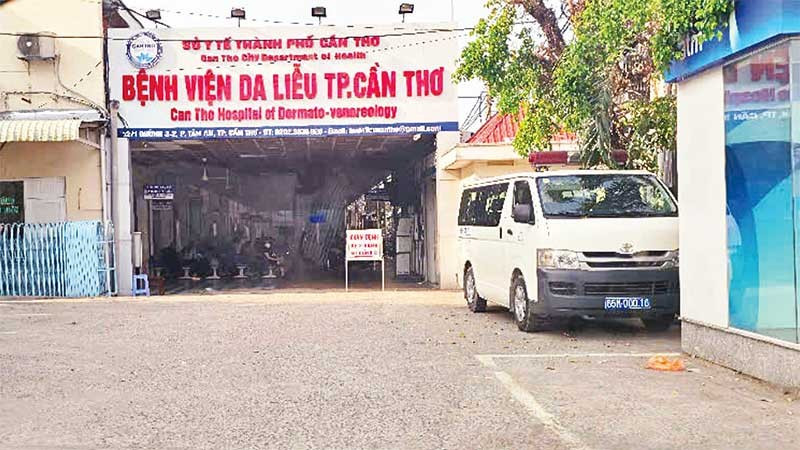 Cổng Bệnh viện Da liễu thành phố Cần Thơ.