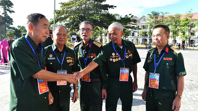 Các đại biểu tham dự Hội nghị Biểu dương người có công tiêu biểu toàn quốc năm 2023. (Ảnh: NGUYỄN ĐĂNG)