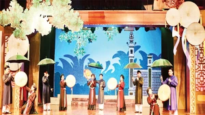 Liền anh, liền chị hát giao duyên. 