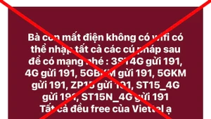 Viettel khuyến cáo đây là thông tin không chính xác.