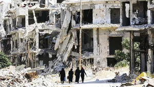 Syria cần hàng trăm tỷ USD để phục vụ công cuộc tái thiết. Ảnh: AFP