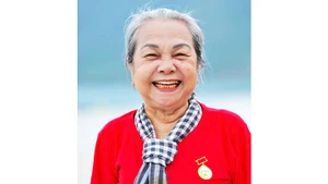 Chân dung nữ cựu tù Côn Đảo Hoàng Thị Khánh. Ảnh: NGUYỄN Á