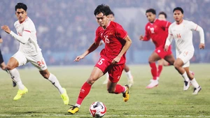 Bùi Vĩ Hào sẽ là một trong những đầu tàu của U22 Việt Nam tại SEA Games 33. Ảnh: LÊ MINH