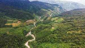 Đường lên cửa khẩu La Lay.