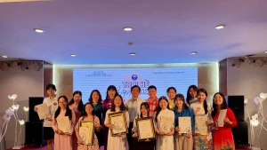 Cuộc thi Kể chuyện tiếng Việt được tổ chức trong khuôn khổ Trại hè Việt Nam 2022 dành cho các kiều bào trẻ. Ảnh: BTC