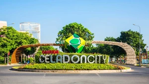 Dự án Khu Liên hiệp thể dục thể thao và dân cư Tân Thắng (quận Tân Phú) có nhiều sai phạm trong chỉ giới xây dựng ở một số khu. (Ảnh: celadoncitygamudaland.vn)