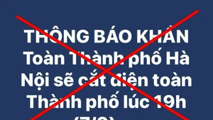 Thông tin Hà Nội cắt điện do bão số 3 là sai sự thật