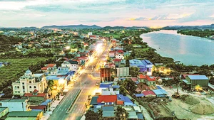 Vùng quê Thủy Nguyên đã mang vóc dáng đô thị mới. (Ảnh Phòng Văn hóa-Thông tin Thủy Nguyên)