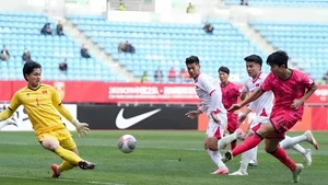 Đội tuyển U22 Việt Nam cầm hòa U22 Hàn Quốc với tỷ số 1-1.