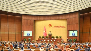 Quốc hội thảo luận Nghị quyết về thí điểm một số cơ chế, chính sách đặc biệt tạo đột phá phát triển khoa học, công nghệ, đổi mới sáng tạo và chuyển đổi số quốc gia. Ảnh: DUY LINH