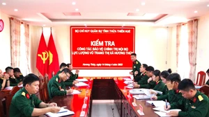 Bộ Chỉ huy quân sự tỉnh Thừa Thiên Huế tổ chức đoàn đi kiểm tra công tác bảo vệ chính trị nội bộ tại cơ sở.
