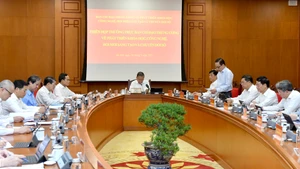 Quang cảnh Phiên họp Thường trực Ban Chỉ đạo Trung ương về phát triển khoa học, công nghệ, đổi mới sáng tạo và chuyển đổi số. (Ảnh: Đăng Khoa)