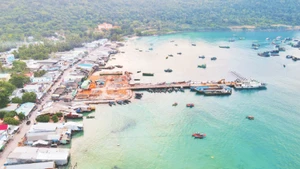 Một góc xã Thổ Châu, thành phố Phú Quốc, tỉnh Kiên Giang.