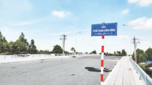 Cầu tuyến tránh Giồng Riềng hoàn thành vào cuối năm 2024.