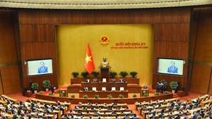 Toàn cảnh phiên khai mạc Kỳ họp bất thường lần thứ 9, Quốc hội khóa XV. Ảnh: DUY LINH