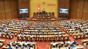 Quốc hội thảo luận tại hội trường về dự án Luật sửa đổi, bổ sung một số điều của 5 đạo luật về tư pháp.