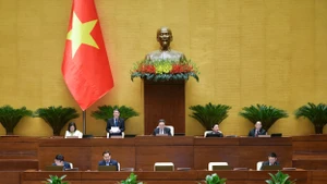 Phó Chủ tịch Quốc hội Nguyễn Đức Hải điều hành phiên thảo luận về Dự án Luật Thuế thu nhập doanh nghiệp (sửa đổi).
